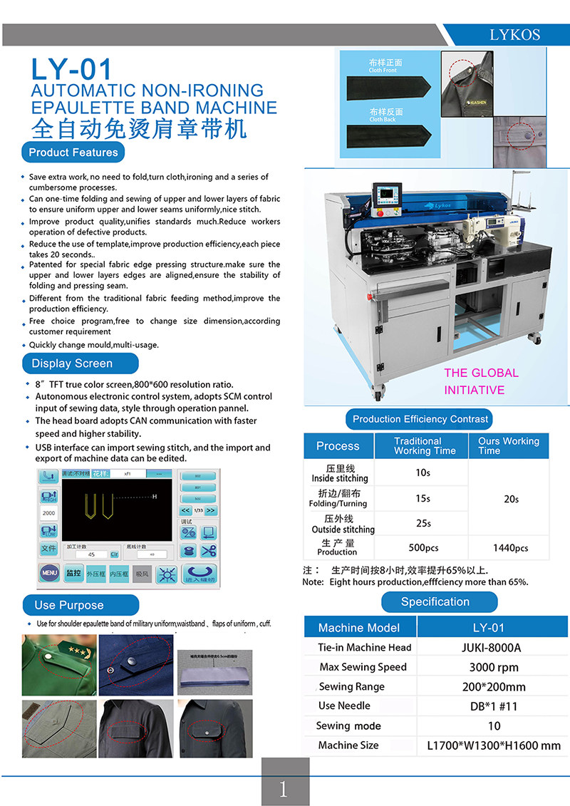 1.LY-01 automatic non-ironing epaulette band machine.png